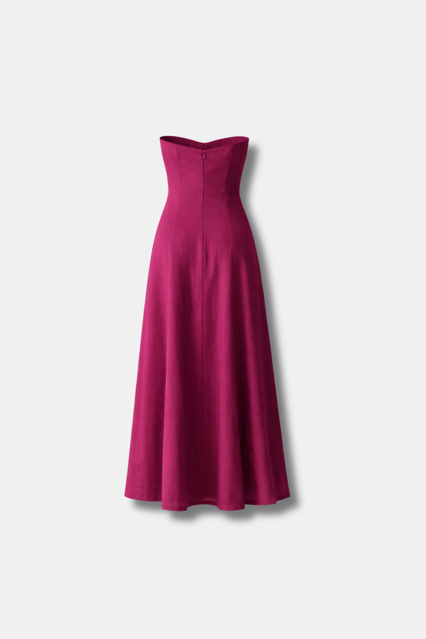 VESTIDO VEGA LINO CEREZA