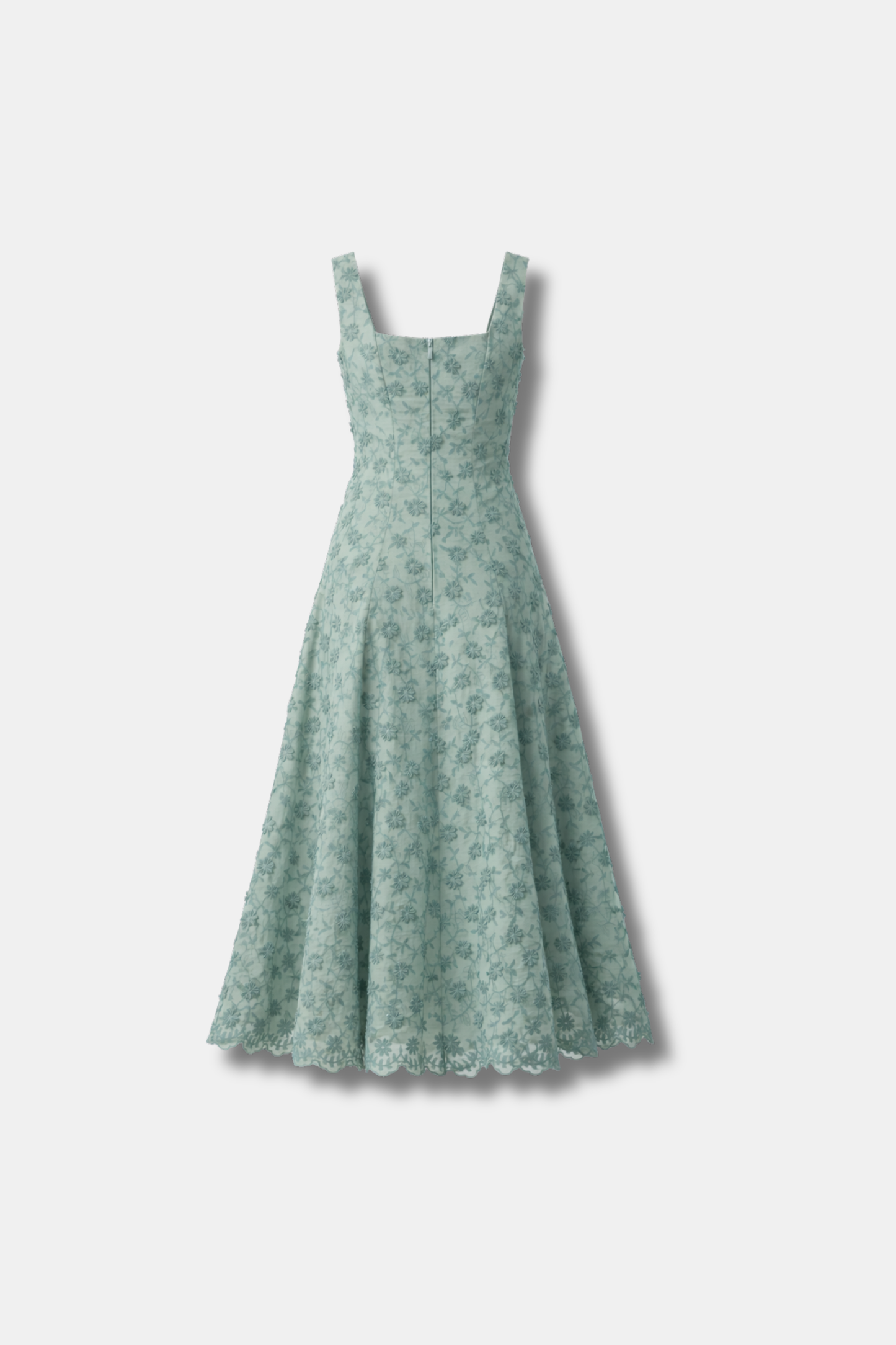 VESTIDO FLORA VERDE AGUA