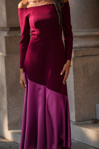 VESTIDO FIONA GRANATE M/LARGA