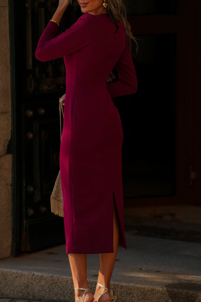VESTIDO SELINA GRANATE