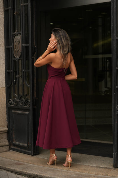 VESTIDO ADELLE GRANATE