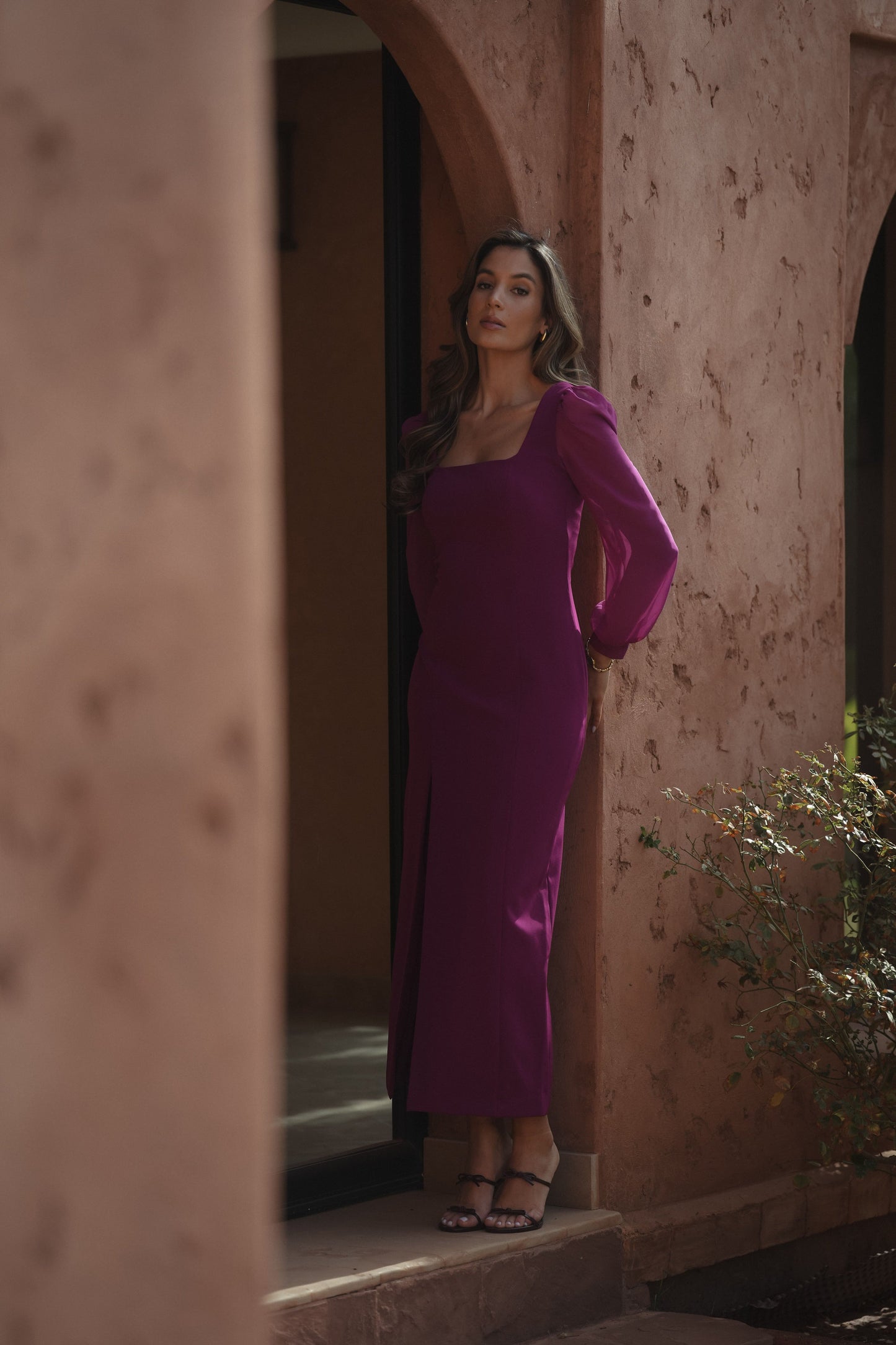 VESTIDO CELINE MAGENTA