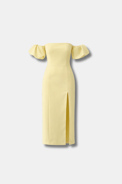 VESTIDO ESMERALDA AMARILLO