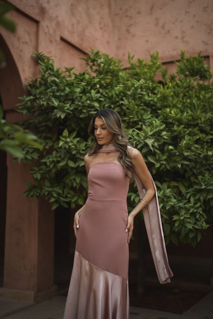 VESTIDO FIONA ROSA PALO