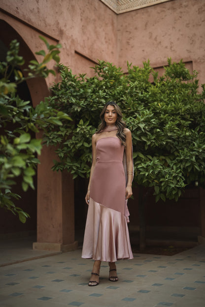 VESTIDO FIONA ROSA PALO