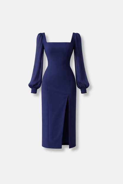 VESTIDO CELINE AZUL MARINO
