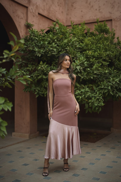 VESTIDO FIONA ROSA PALO