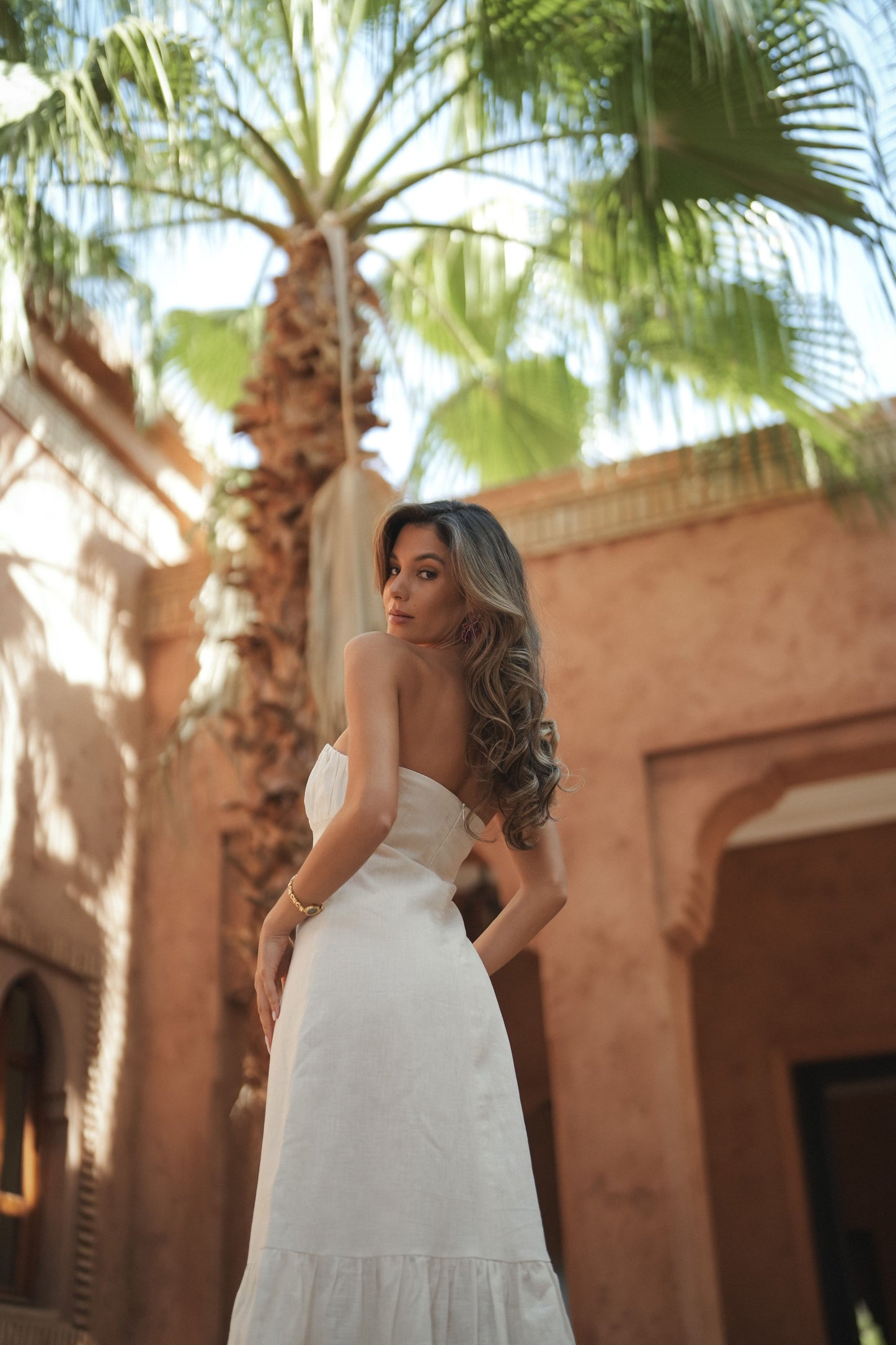 VESTIDO PORTOFINO LINO BLANCO
