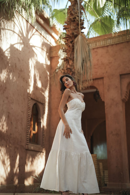 VESTIDO PORTOFINO LINO BLANCO