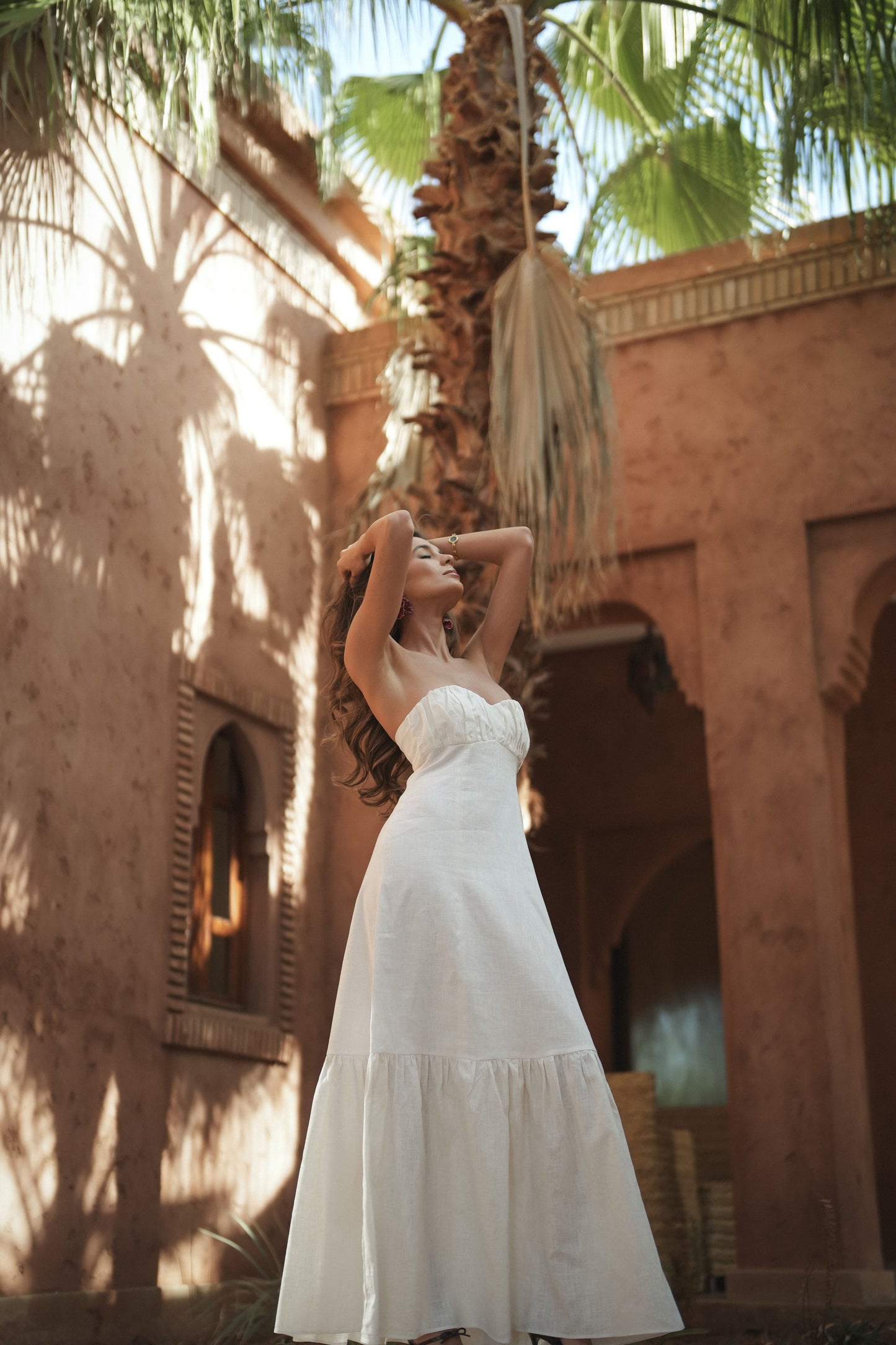 VESTIDO PORTOFINO LINO BLANCO