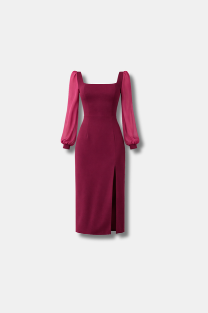 VESTIDO CELINE GRANATE
