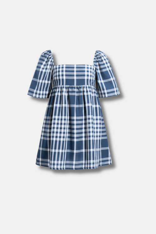 VESTIDO CORTO CUADROS