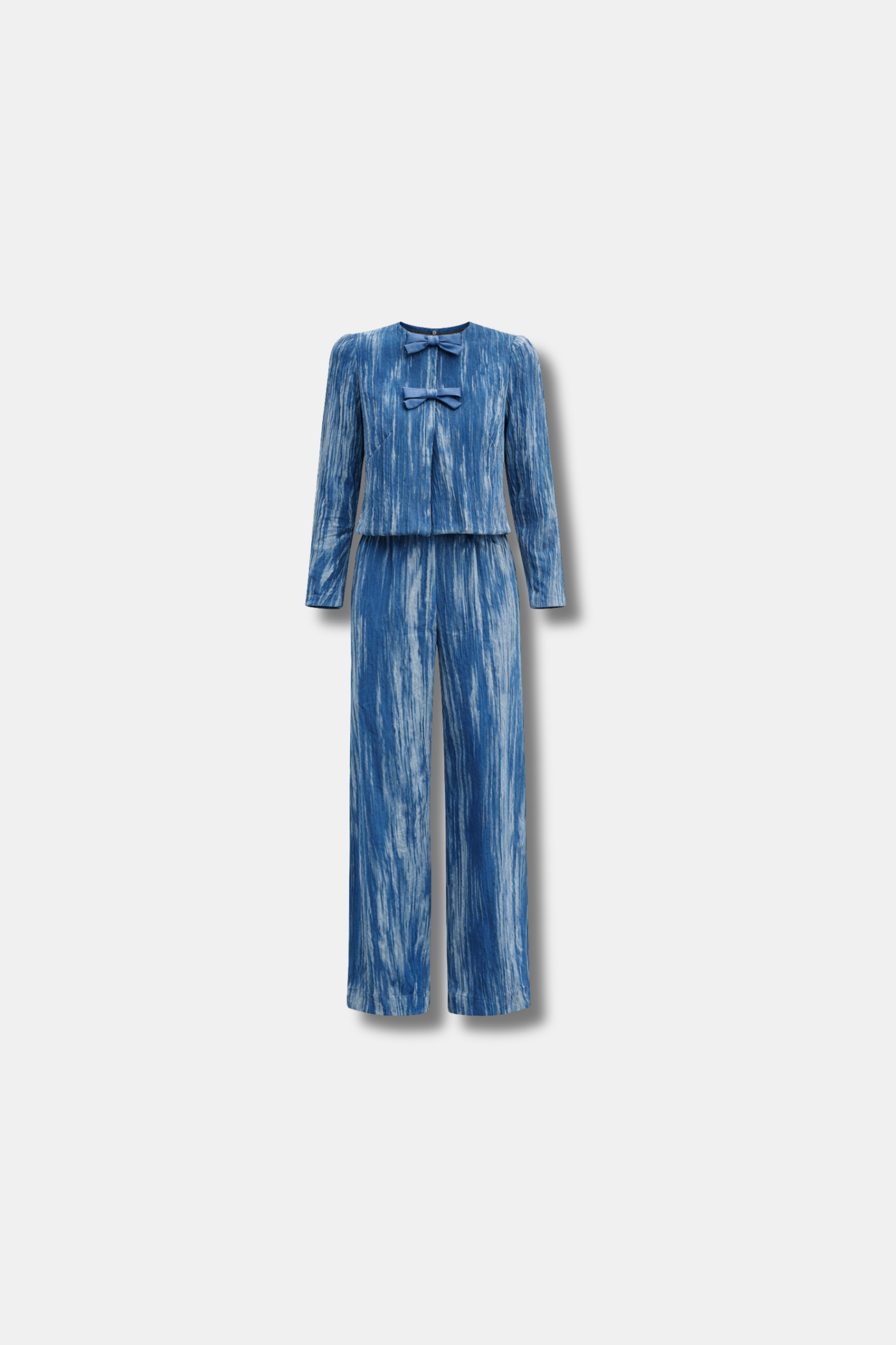 SET OLIVIA TERCIOPELO AZUL