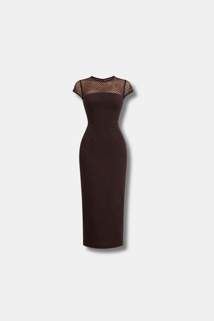 VESTIDO ÉLYSÉE MARRÓN