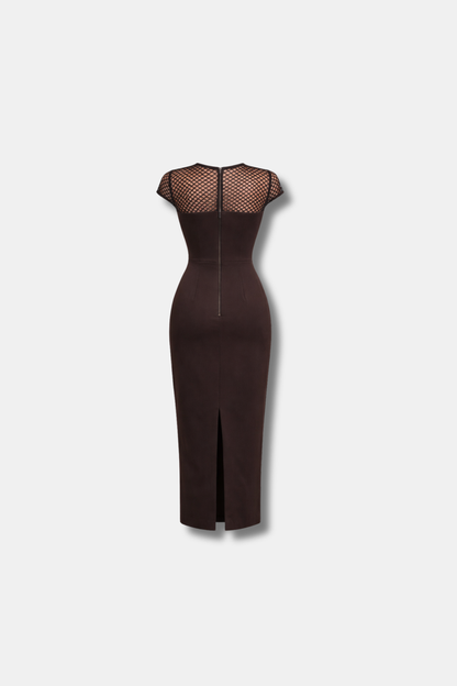 VESTIDO ÉLYSÉE MARRÓN