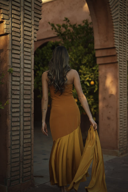 VESTIDO FIONA MOSTAZA