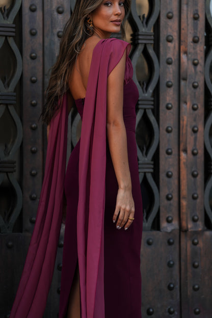 VESTIDO NICOLE GRANATE