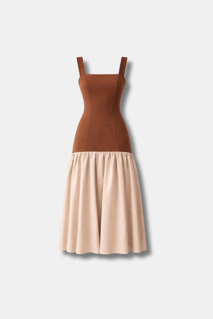 VESTIDO FEDERICA MARRÓN