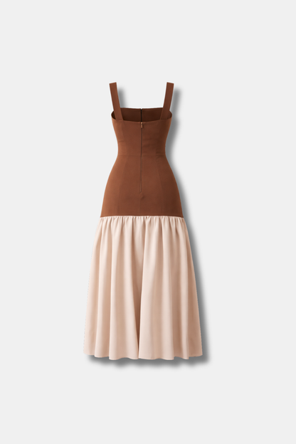 VESTIDO FEDERICA MARRÓN