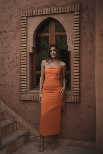 VESTIDO CAPRI MELOCOTÓN