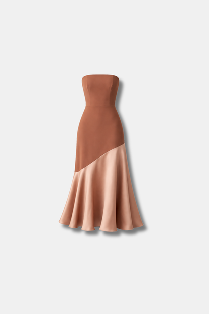 VESTIDO FIONA MARRÓN