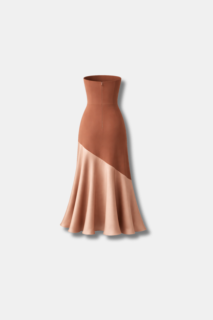 VESTIDO FIONA MARRÓN