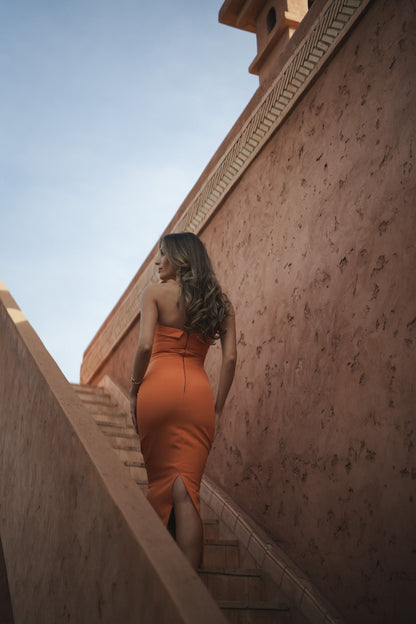 VESTIDO CAPRI MELOCOTÓN