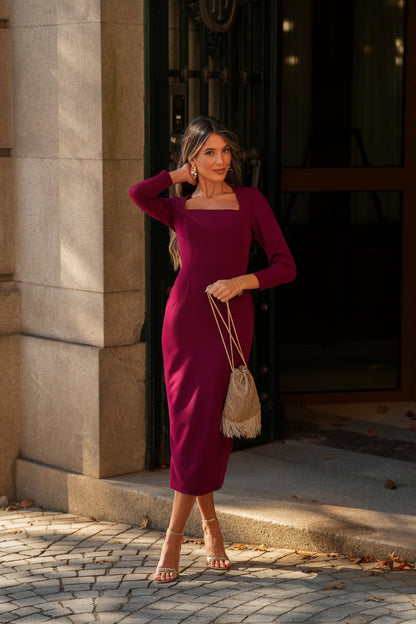 VESTIDO SELINA GRANATE