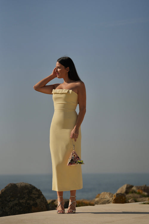 VESTIDO NINA AMARILLO