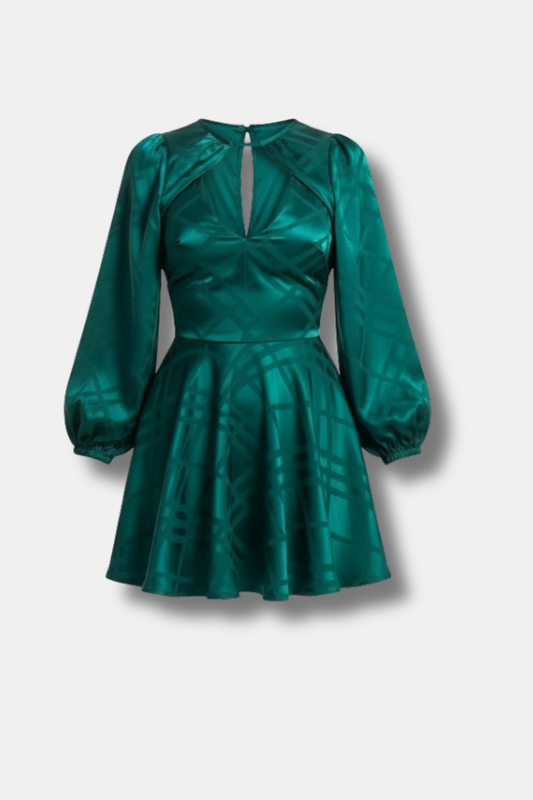 VESTIDO JACQUARD VUELO