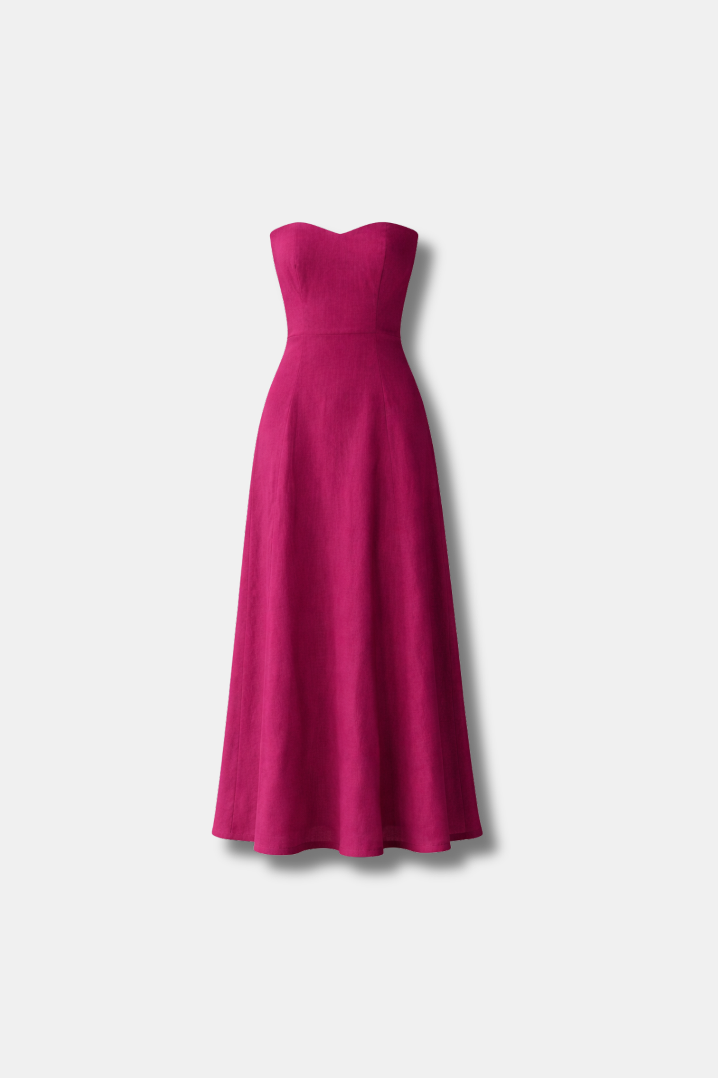 VESTIDO VEGA LINO CEREZA