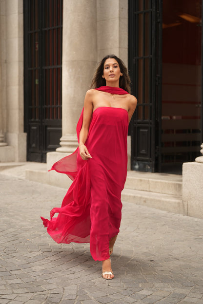 VESTIDO CATANIA ROJO