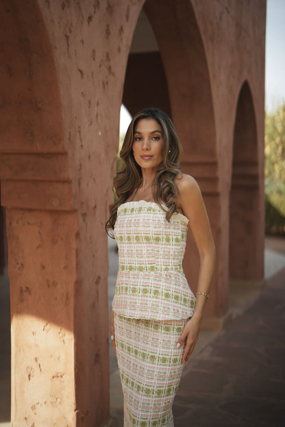 TOP GARDENIA TWEED