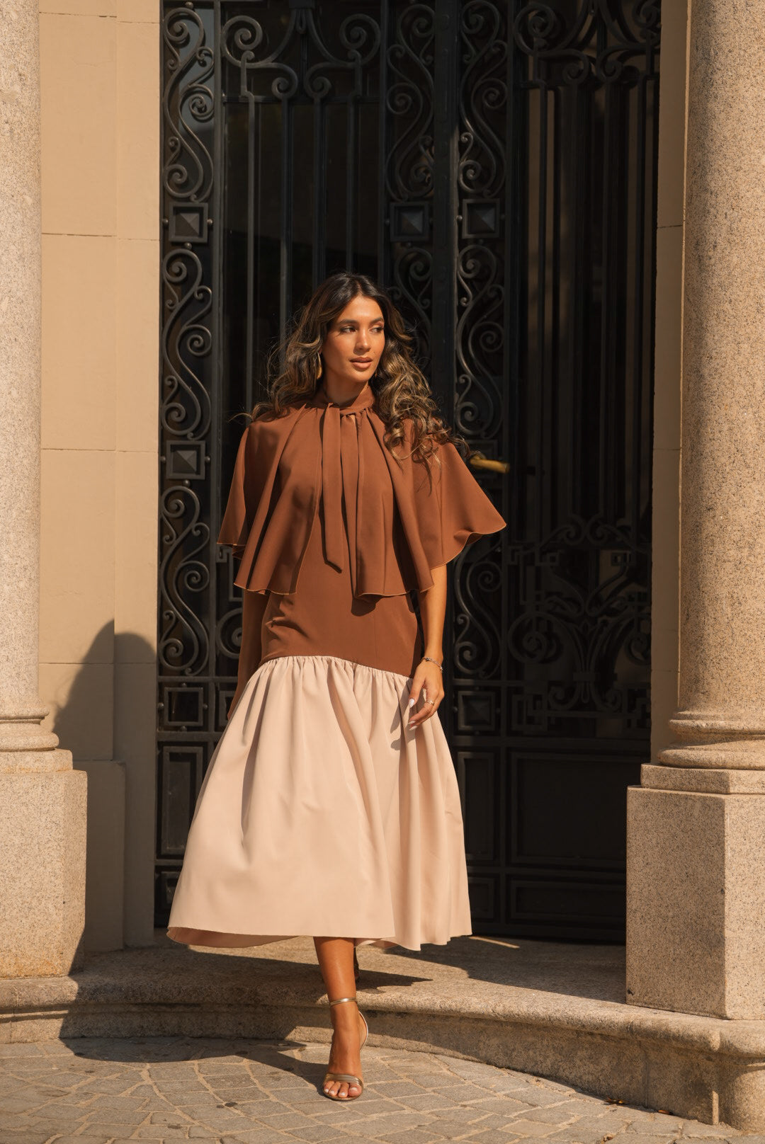 VESTIDO FEDERICA MARRÓN