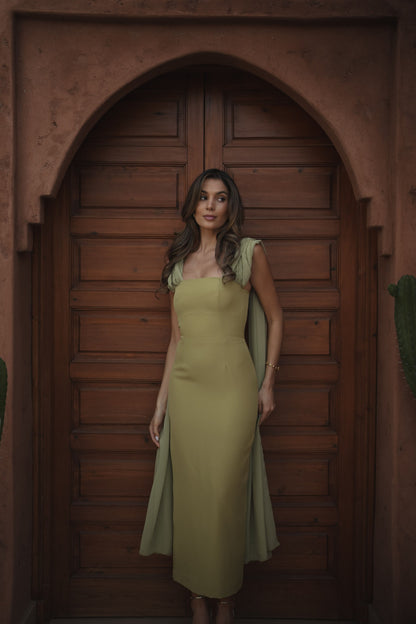 VESTIDO NICOLE VERDE CLARO