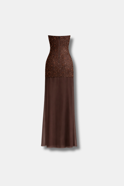 VESTIDO ISABELLA MARRÓN