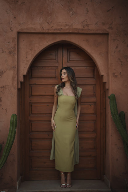 VESTIDO NICOLE VERDE CLARO