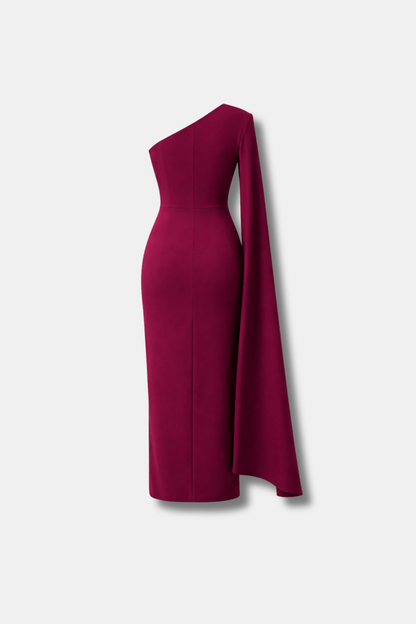 VESTIDO ROBERTA GRANATE