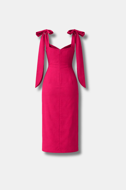 VESTIDO VERONA LINO CEREZA