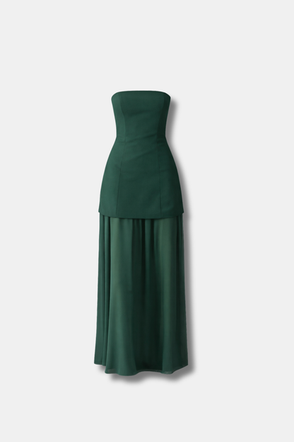 VESTIDO ISABELLA VERDE OSCURO