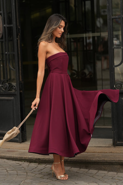 VESTIDO ADELLE GRANATE