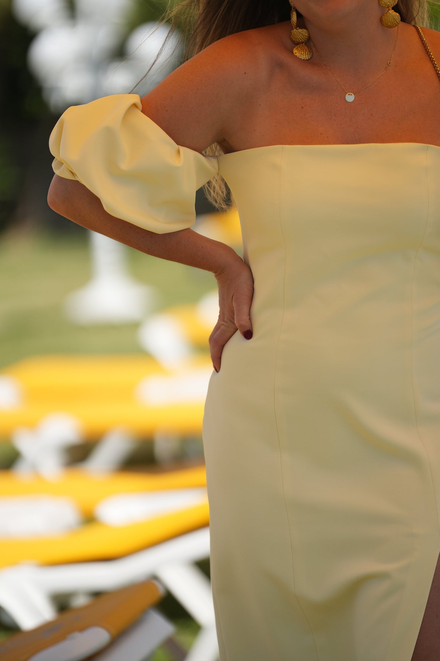 VESTIDO ESMERALDA AMARILLO