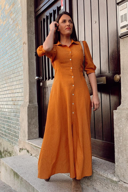 VESTIDO CAMISERO CUADROS