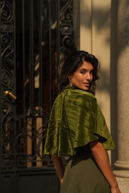 CAPA SIENA TERCIOPELO VERDE KAKI