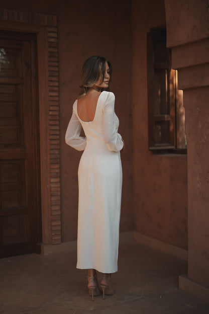 VESTIDO CELINE BEIGE