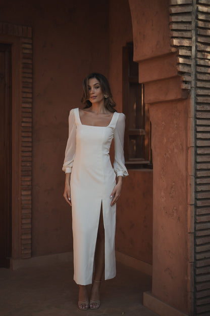 VESTIDO CELINE BEIGE