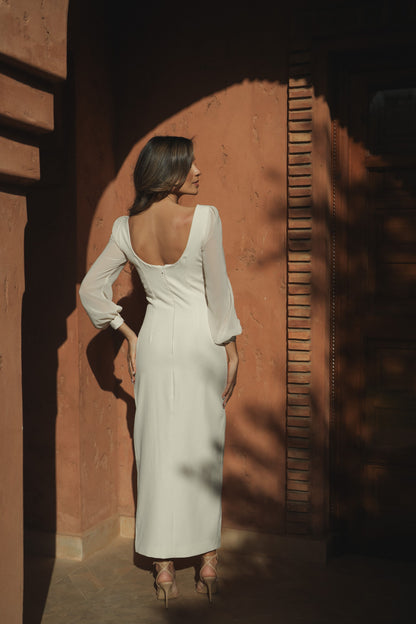 VESTIDO CELINE BEIGE