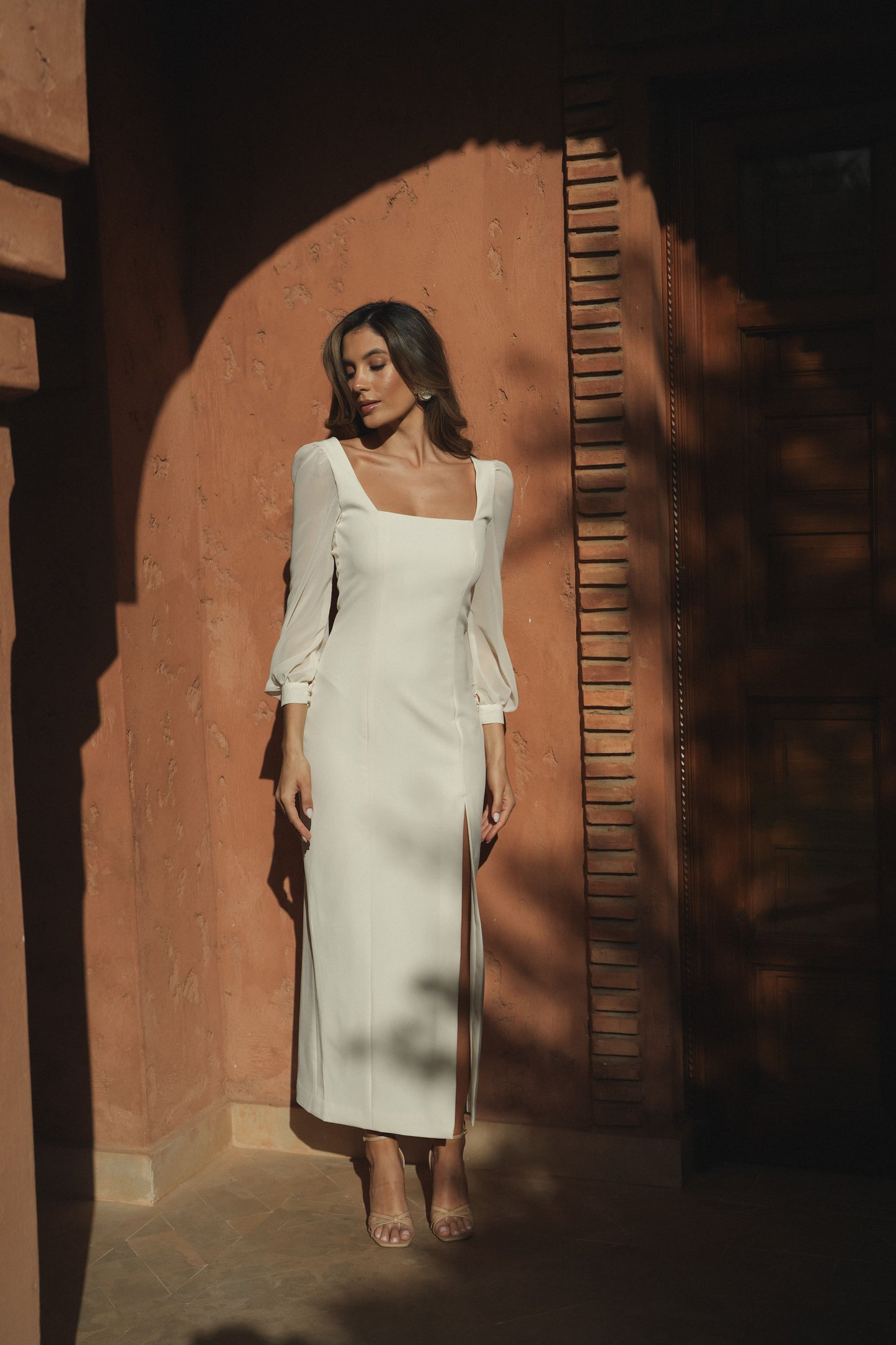 VESTIDO CELINE BEIGE
