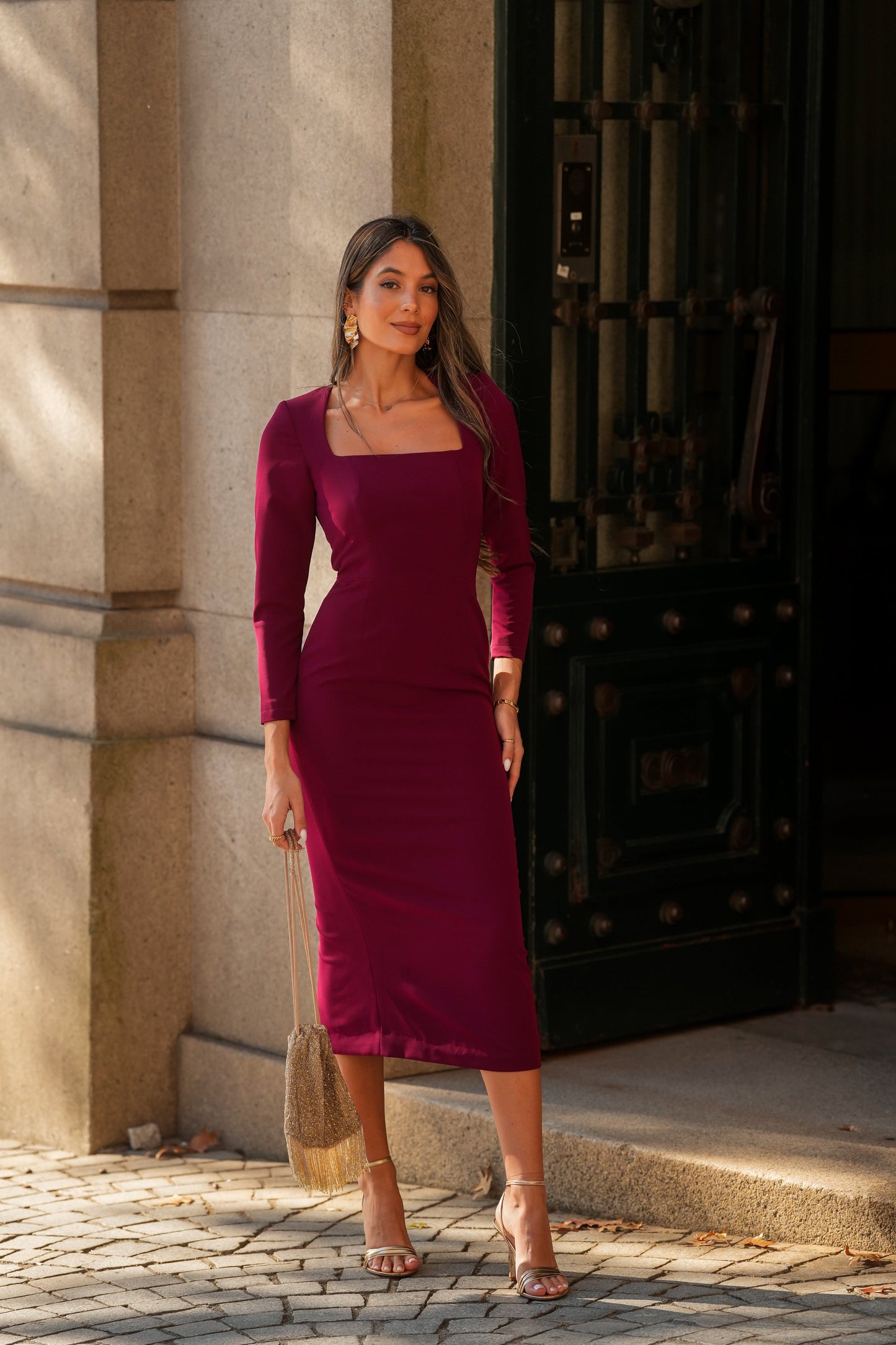 VESTIDO SELINA GRANATE