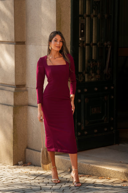 VESTIDO SELINA GRANATE